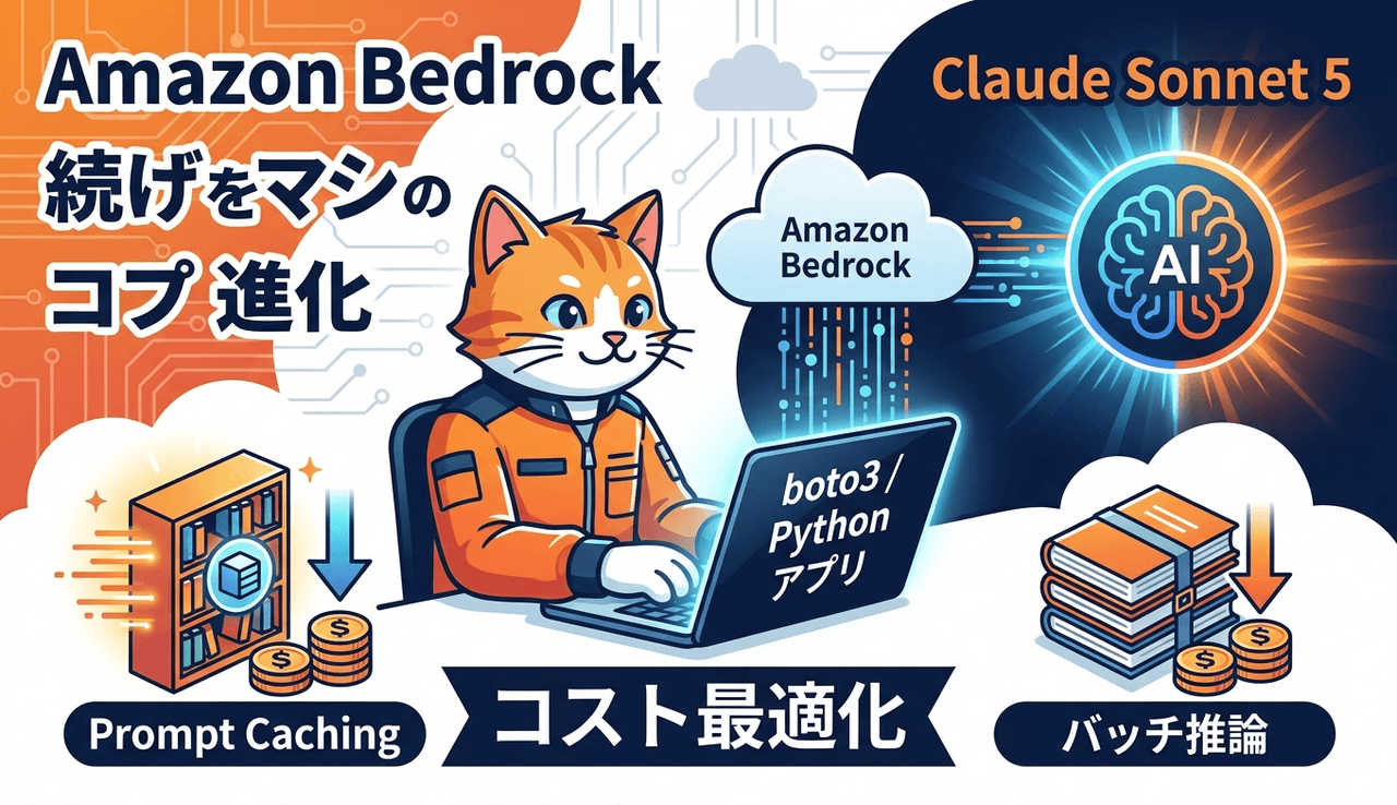 Amazon BedrockでClaude Sonnet 5を使うAIアプリ実装とコスト最適化ガイド