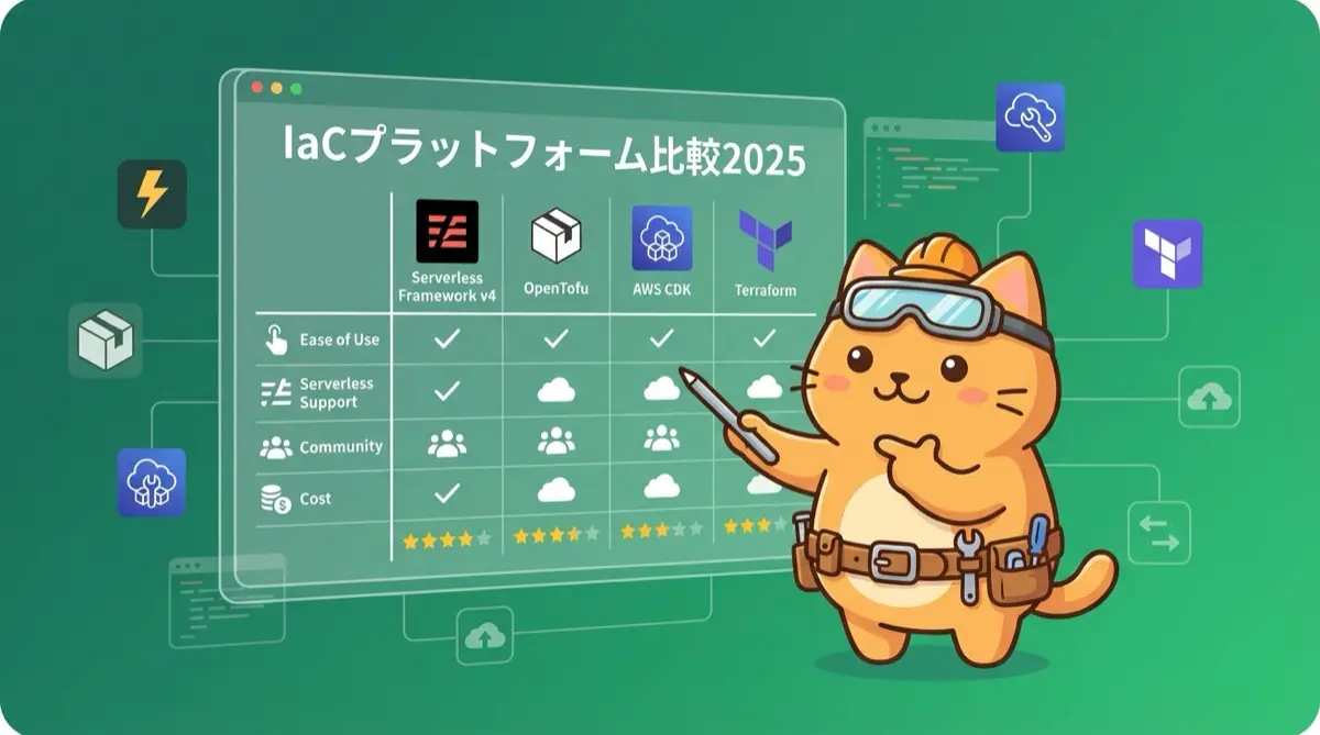 AWS向けIaCプラットフォーム徹底比較2025 —Serverless Framework v4の衝撃とOpenTofu台頭がもたらす選択肢の再定義