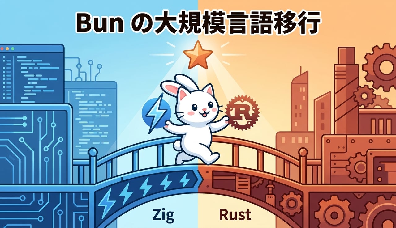 BunがClaudeでZigからRustへ移行する全貌