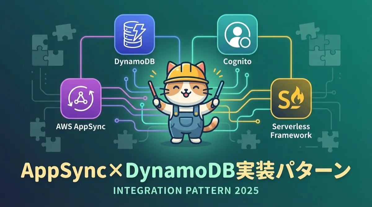 AppSync×Serverless Framework×DynamoDB×Cognito構成の最新実装パターン2025 - JavaScriptリゾルバー時代の設計戦略