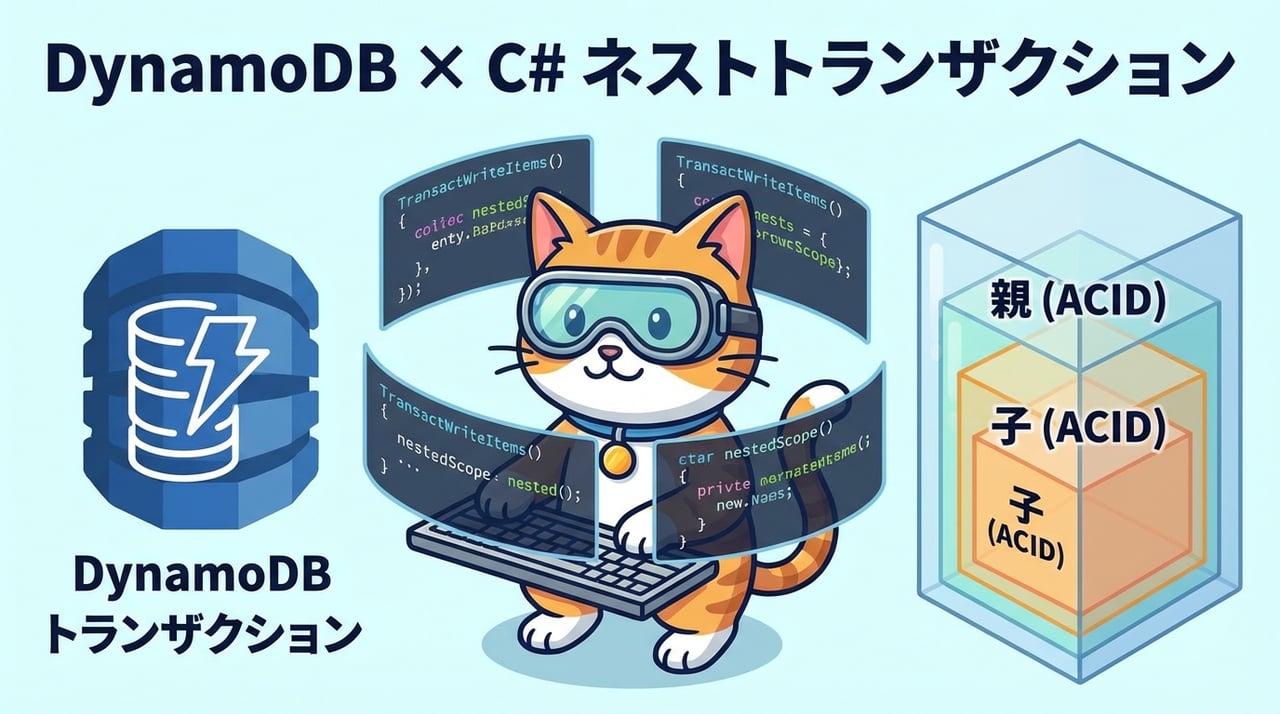 Amazon DynamoDB でネストされたトランザクションを実現する C# フレームワーク入門