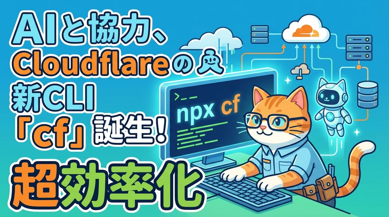 CloudflareがAIエージェント向けに再設計した統合CLI「cf」とは