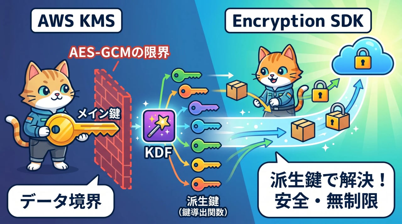 AWS KMS と AWS Encryption SDK が対称暗号化の境界を克服する仕組み