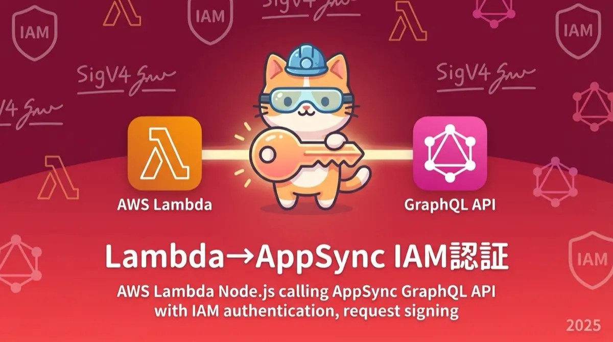 Lambda(Node.js)から AppSync GraphQL API への IAM 認証リクエスト実装ガイド 2025年版