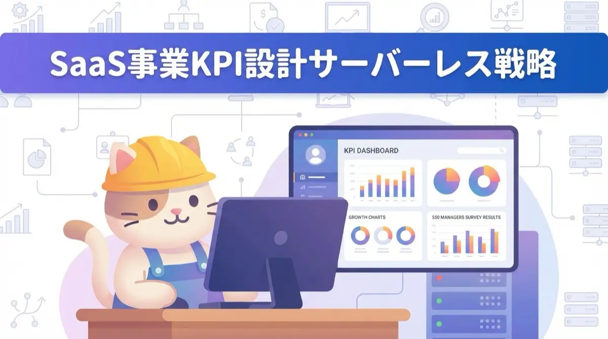 【2025年調査】SaaS事業を成功に導くKPI設計とサーバーレス戦略|事業責任者550名が重視するポイントとは