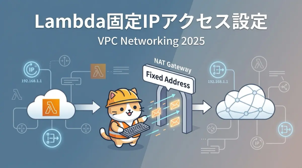 AWS LambdaからNAT Gateway経由で固定IPアクセスを実現する完全ガイド(2025年版)