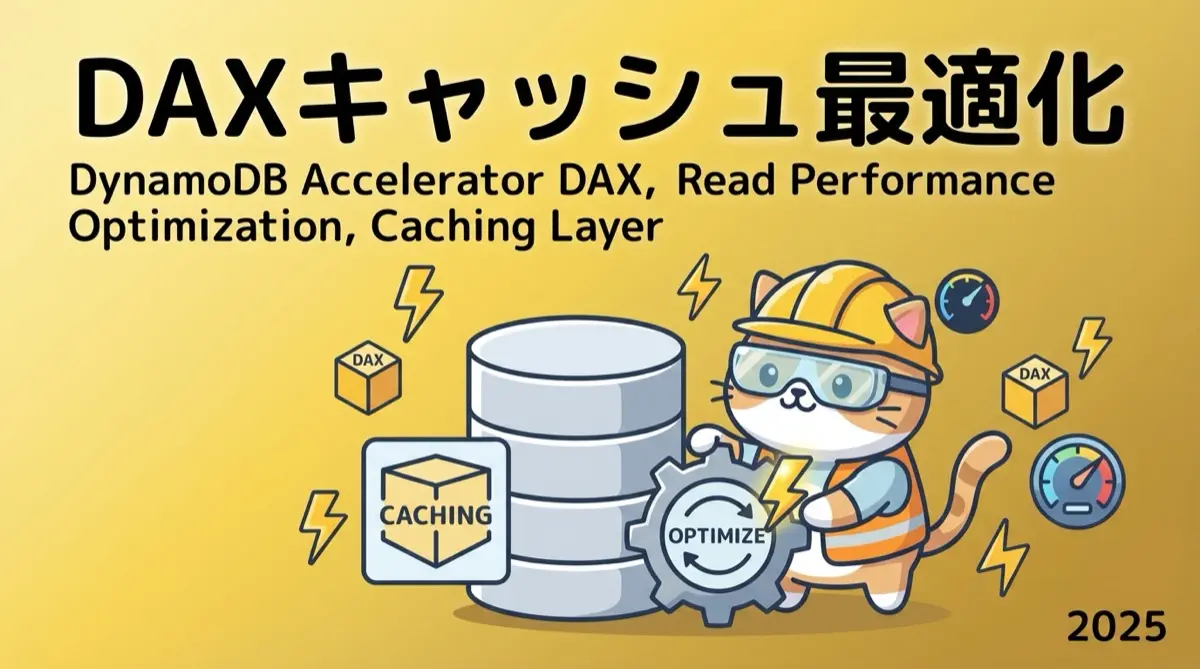 DynamoDB Accelerator(DAX)による読み取りパフォーマンス最適化戦略 - 2025年最新版