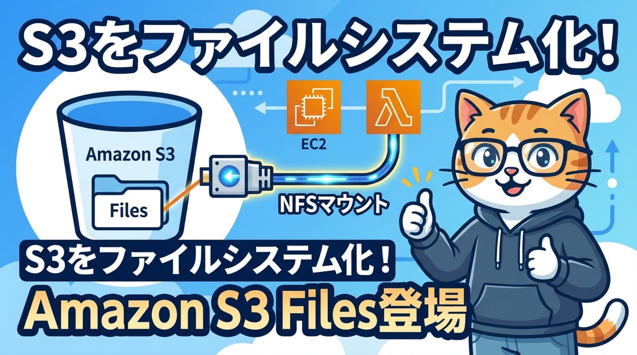 Amazon S3 FilesでS3バケットをファイルシステムとしてマウントする方法と活用ガイド