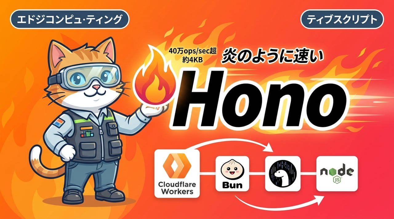 TypeScriptエンジニアのためのHono入門 - Edge環境で動く超軽量Webフレームワーク