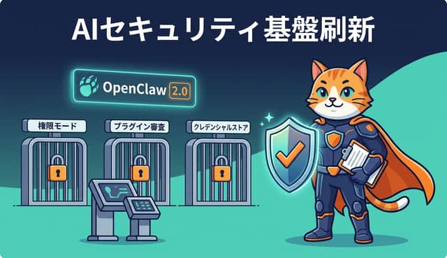 OpenClaw 2.0で変わる権限モードとプラグイン審査とシークレット管理の勘所