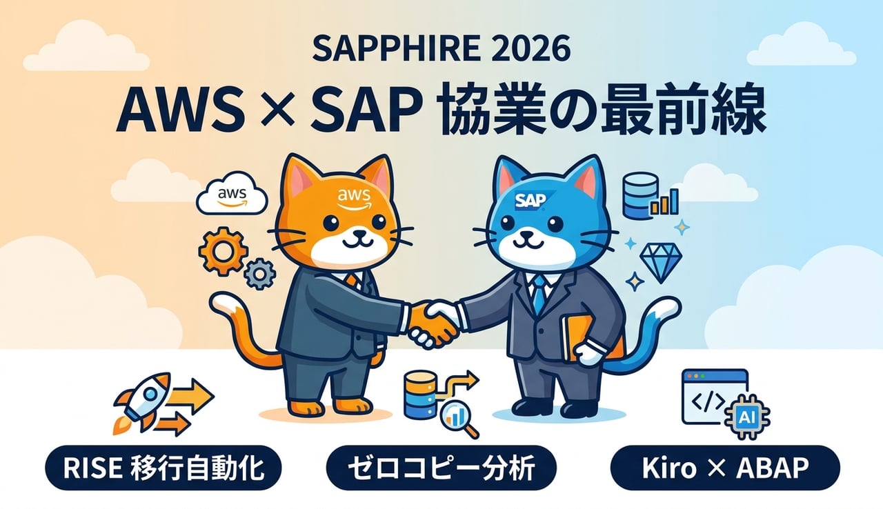 SAPPHIRE 2026で加速するAWSとSAPの協業 ― RISE移行自動化・ゼロコピー分析・Kiro連携の最新動向