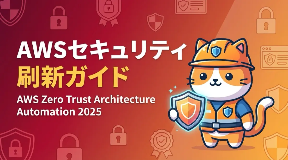 2025年版・AWSでセキュリティ体制を刷新する実践ガイド――ゼロトラストと自動化を軸に